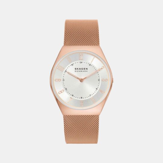 Skagen Grenen Ultra Slim Men Quartz White Dial Analog Stainless Steel Watch SKW6827