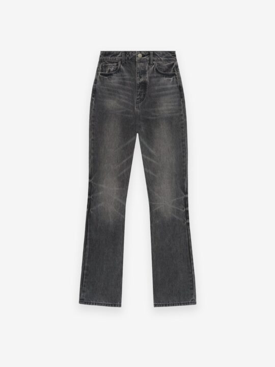 ESSENTIALS Women's High Waisted Fitted Jeans – Vintage Black