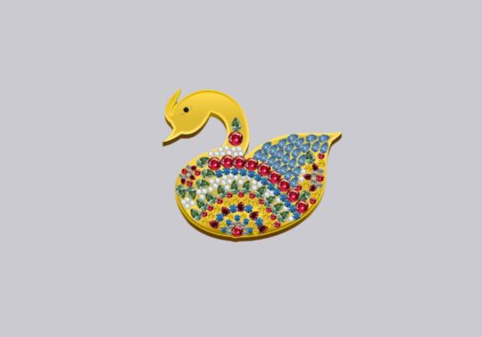 Gemsmantra The Golden Swan - Pendant of Royalty - view 2