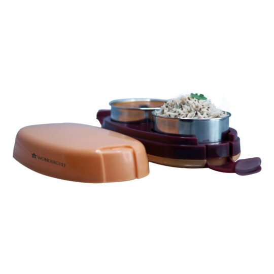 Hot Meal Slim Electric Lunch Box with 2 Container, 300Ml by blacktree - view 2