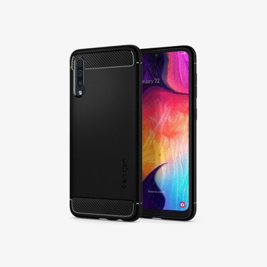 Galaxy A Series - Rugged Armor – Matte Black - view 2