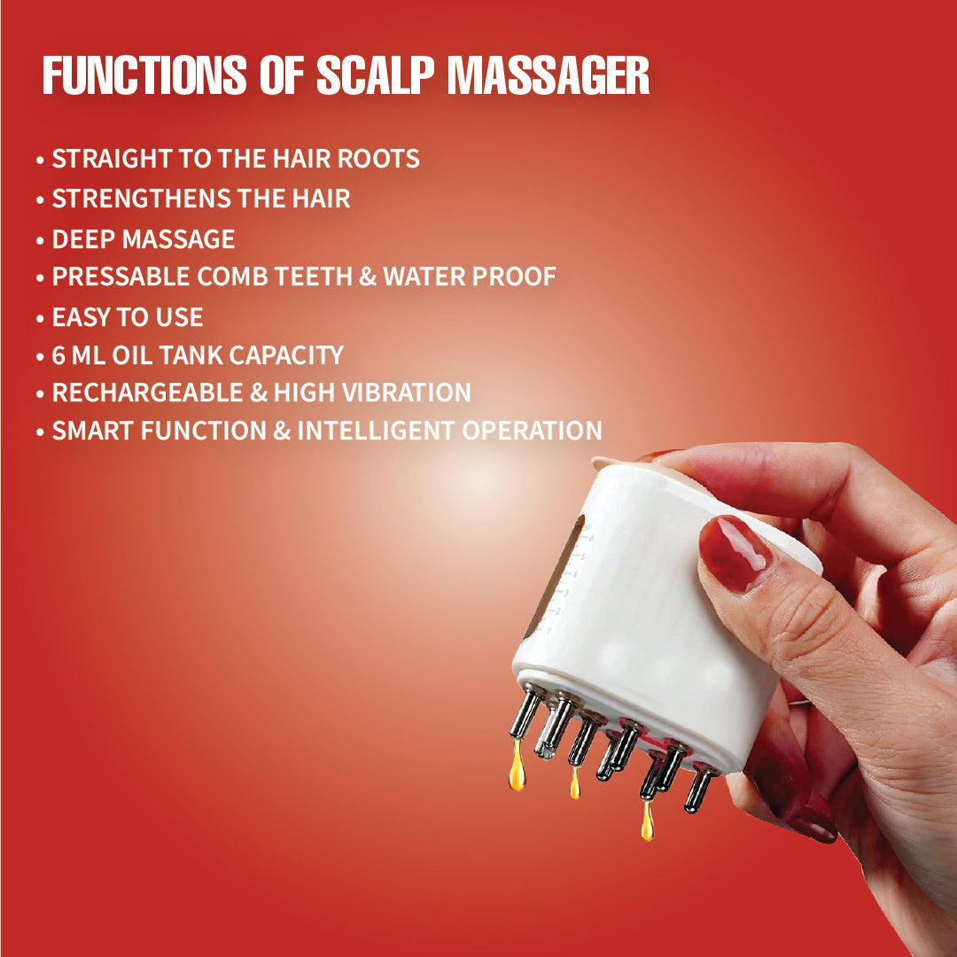 Cash on Delivery Available Upyogaa Red Light Therapy Electric Scalp Massager & Hair Oil Applicator | 1 Year Warranty - view 11