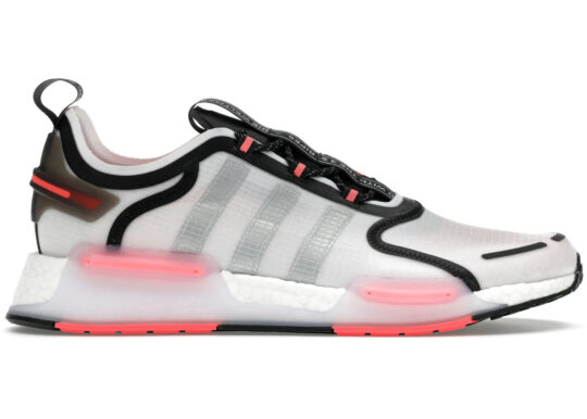 adidas NMD R1 V3 White Matte Silver Crimson