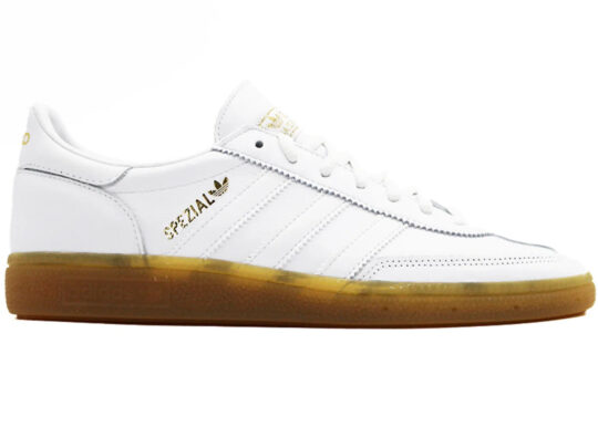 adidas Handball Spezial White Gold Metallic Gum - view 2