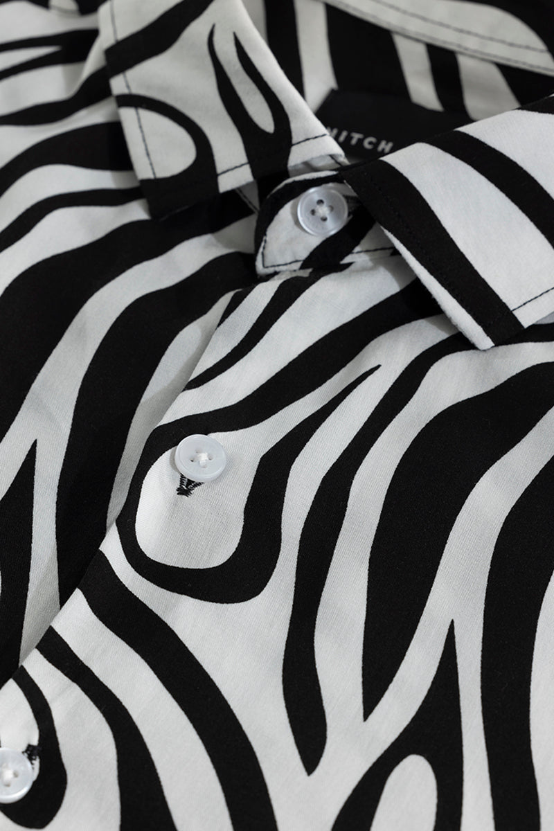 SNITCH Zebra Wave White Shirt - view 2