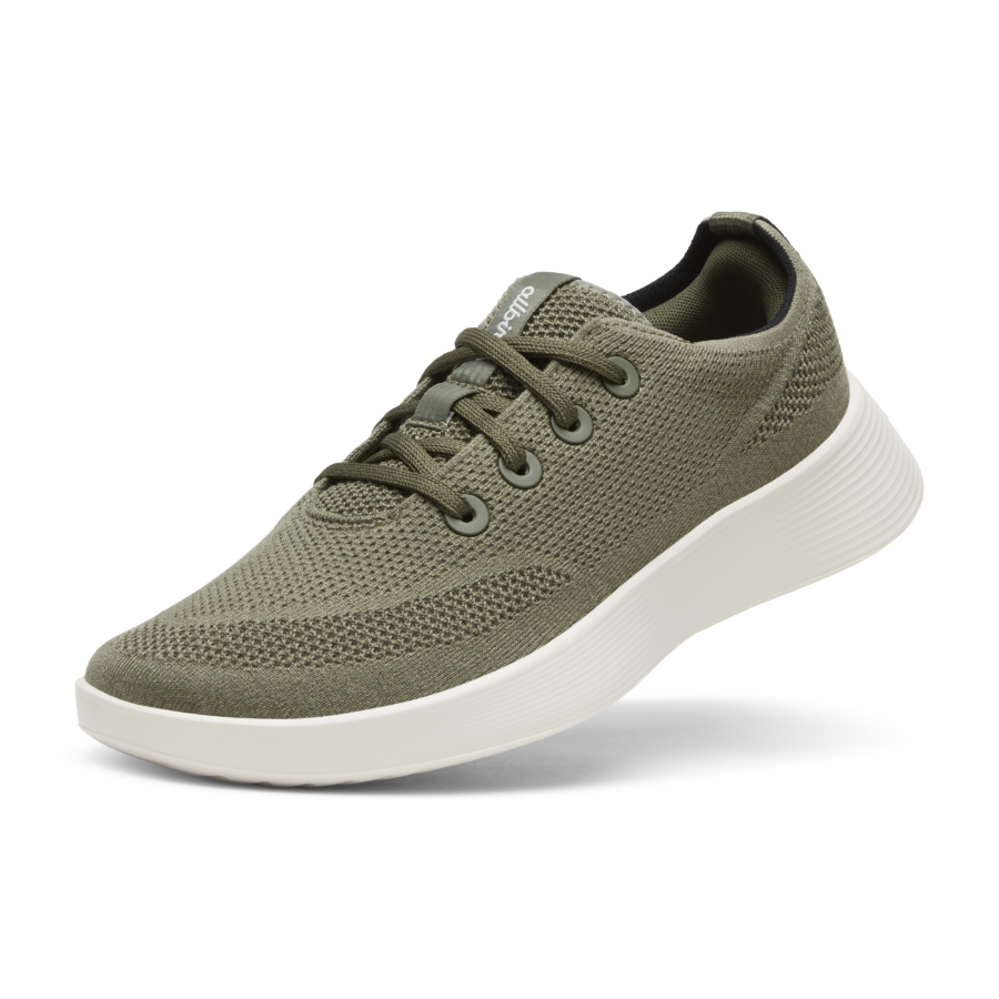 Allbirds Men's Tree Runner Go - Rugged Green (Natural White Sole)