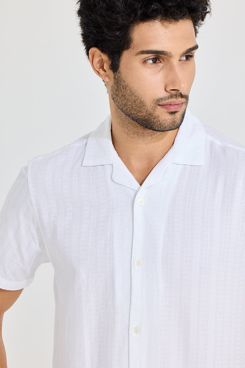 SNITCH Twisted Line White Shirt - view 3