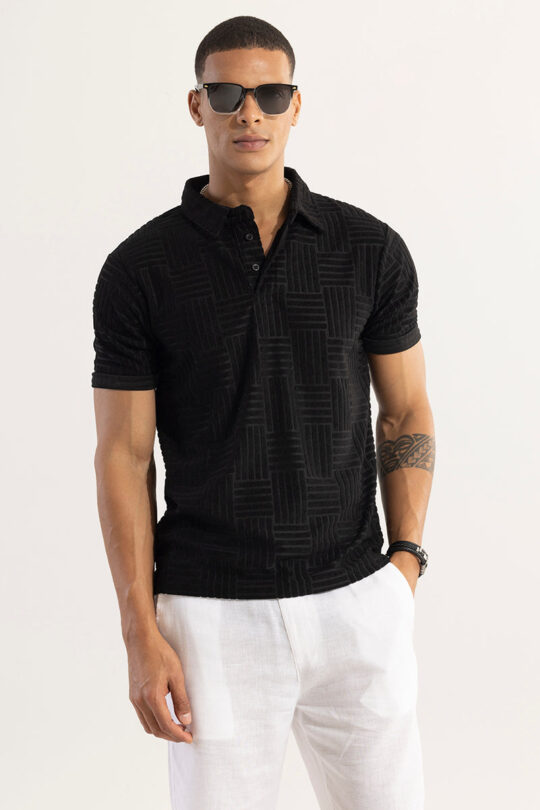SNITCH Quintet Black Polo T-Shirt