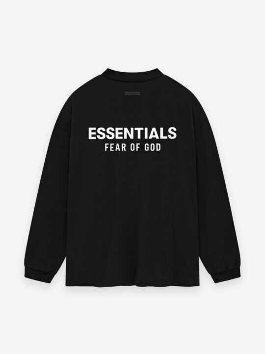 ESSENTIALS Jersey Long Sleeve T-Shirt – Black - view 2