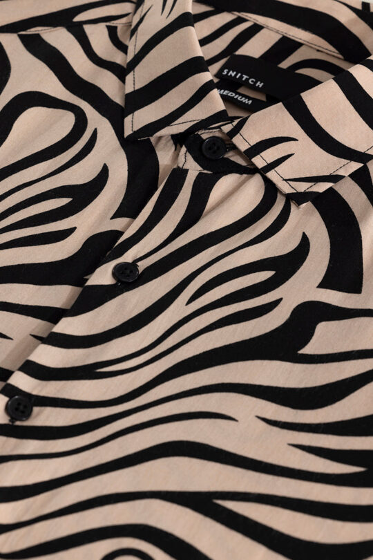 SNITCH Zebra Wave Beige Shirt - view 2