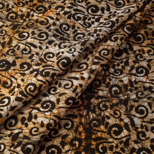 BATIK BY MD. SHARIFF Beige - Hand Printed Cotton Batik Fabric - view 2