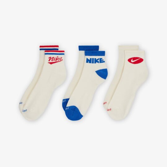 Nike | Everyday Plus Ankle Socks (3 Paris) { Multi-color - view 2