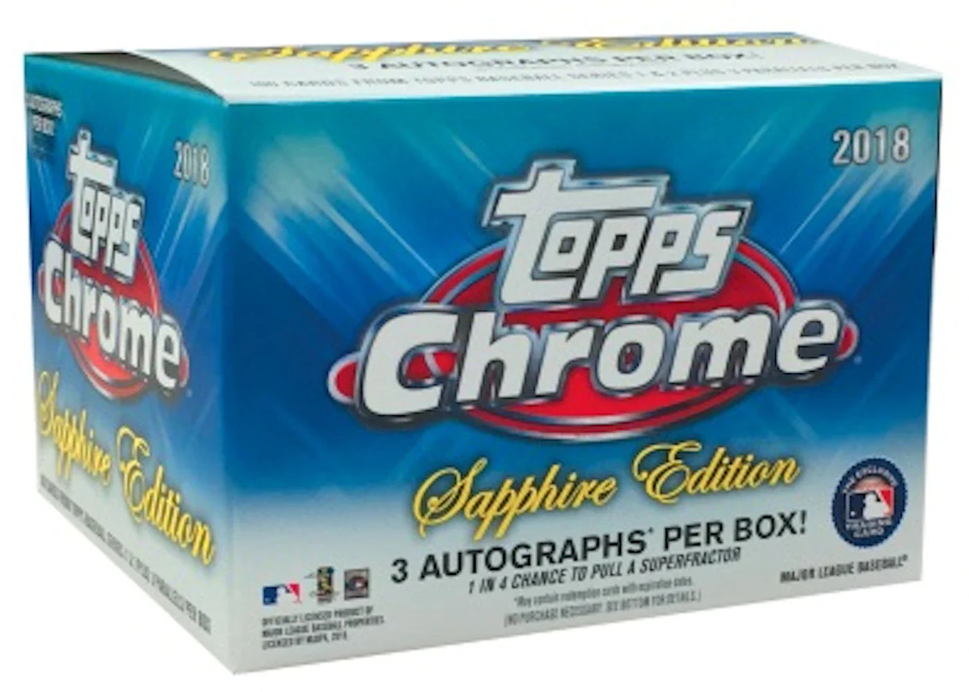 2018 Topps Chrome Baseball Sapphire Edition Box