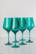 RH Signature Co. Estelle Colored Wine Stemware - Set of 6 {Emerald Green}