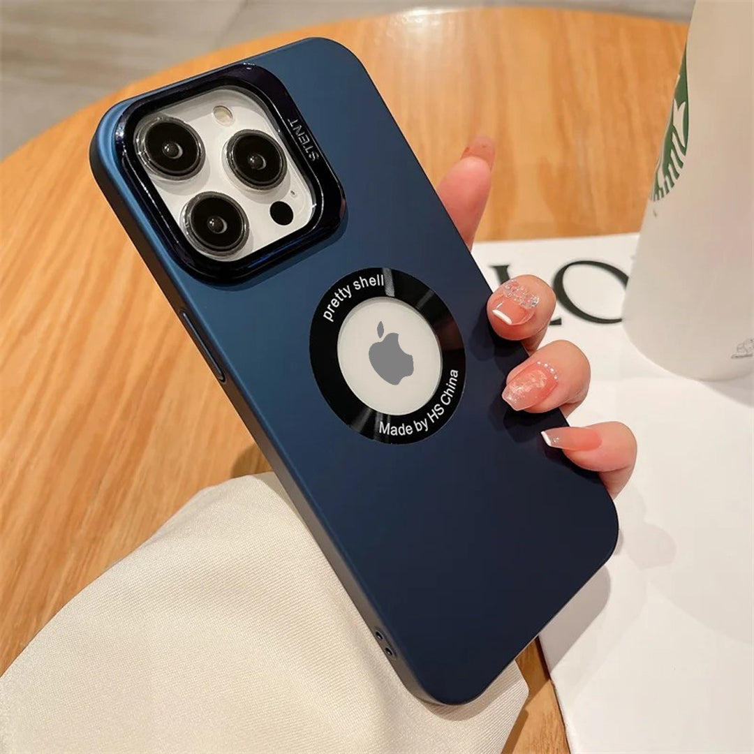 Apple iPhone 15 Series Luxury Camera Protector Stand Case With Logo Cut - view 26