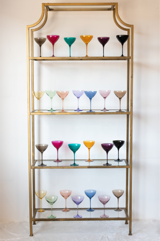 Estelle Colored Glass Estelle Colored Martini - Set of 6 {Custom Set}