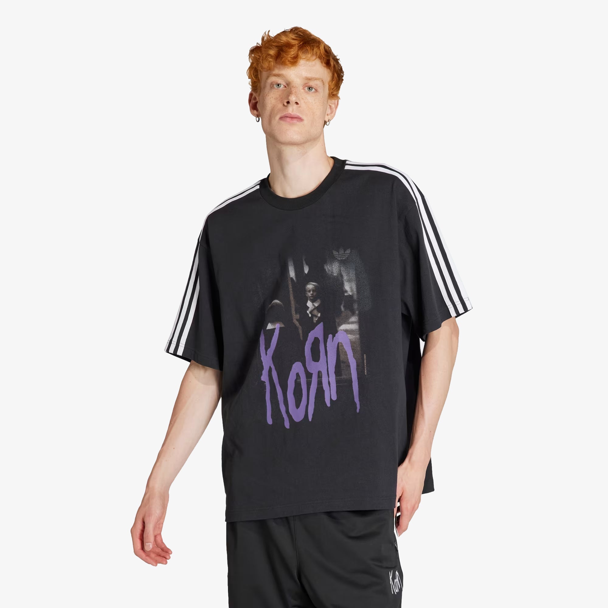 Adidas Originals | KORN GRAPHIC TEE { CARBON - view 4