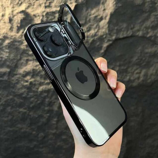 Apple iPhone 14 Series Luxury MagSafe Camera Protector Stand Case - view 2