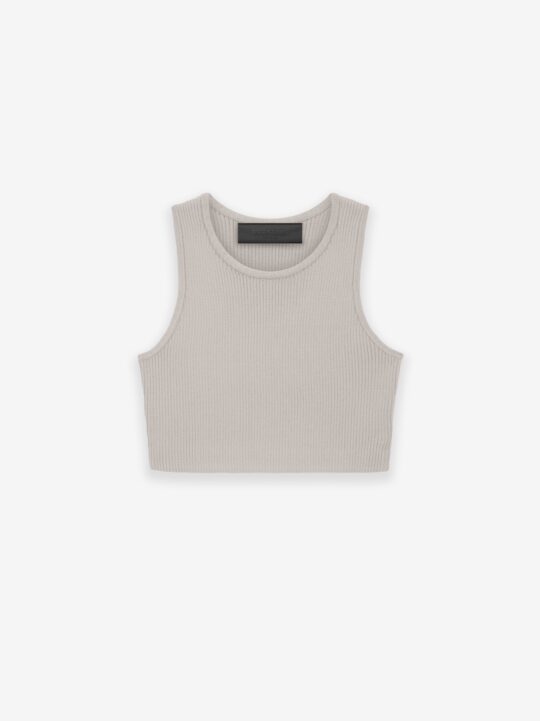 ESSENTIALS Womens Sport Tank – Silver Cloud