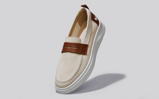 Neeman's Brunch Loafers : Ivory/Tan