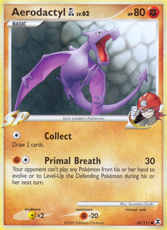 Common pl2-55 non-holo – Pokémon Aerodactyl GL - 55/111 - Common [pl2-55] [Non-Holo] - Aerodactyl GL - 55/111 - Common