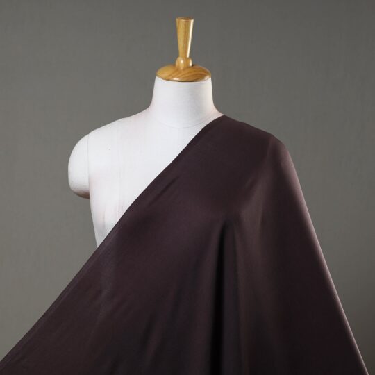 KACHCHH JI CHHAAP Brown - Plain Pure Modal Silk Fabric 01