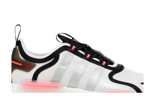 adidas NMD R1 V3 White Matte Silver Crimson - view 2