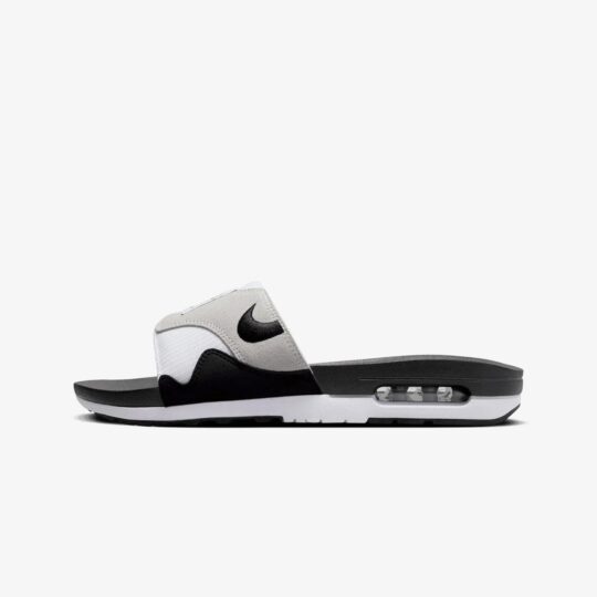 Nike | AIR MAX 1 SLIDE { WHITE/BLACK - view 2