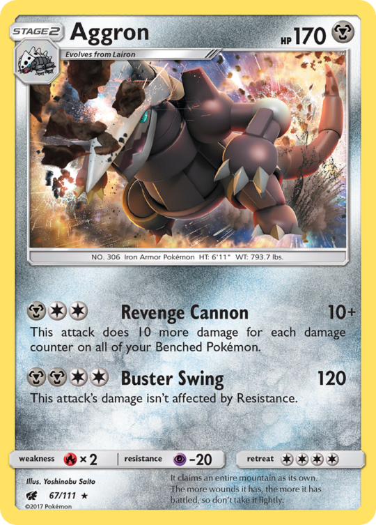 Rare holo sm4-67 – Pokémon Aggron - 67/111 - Rare Holo [sm4-67] [Holo] - Aggron - 67/111 - Rare Holo
