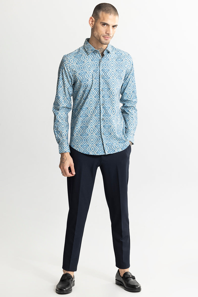 SNITCH Cube Couture Blue Shirt - view 3