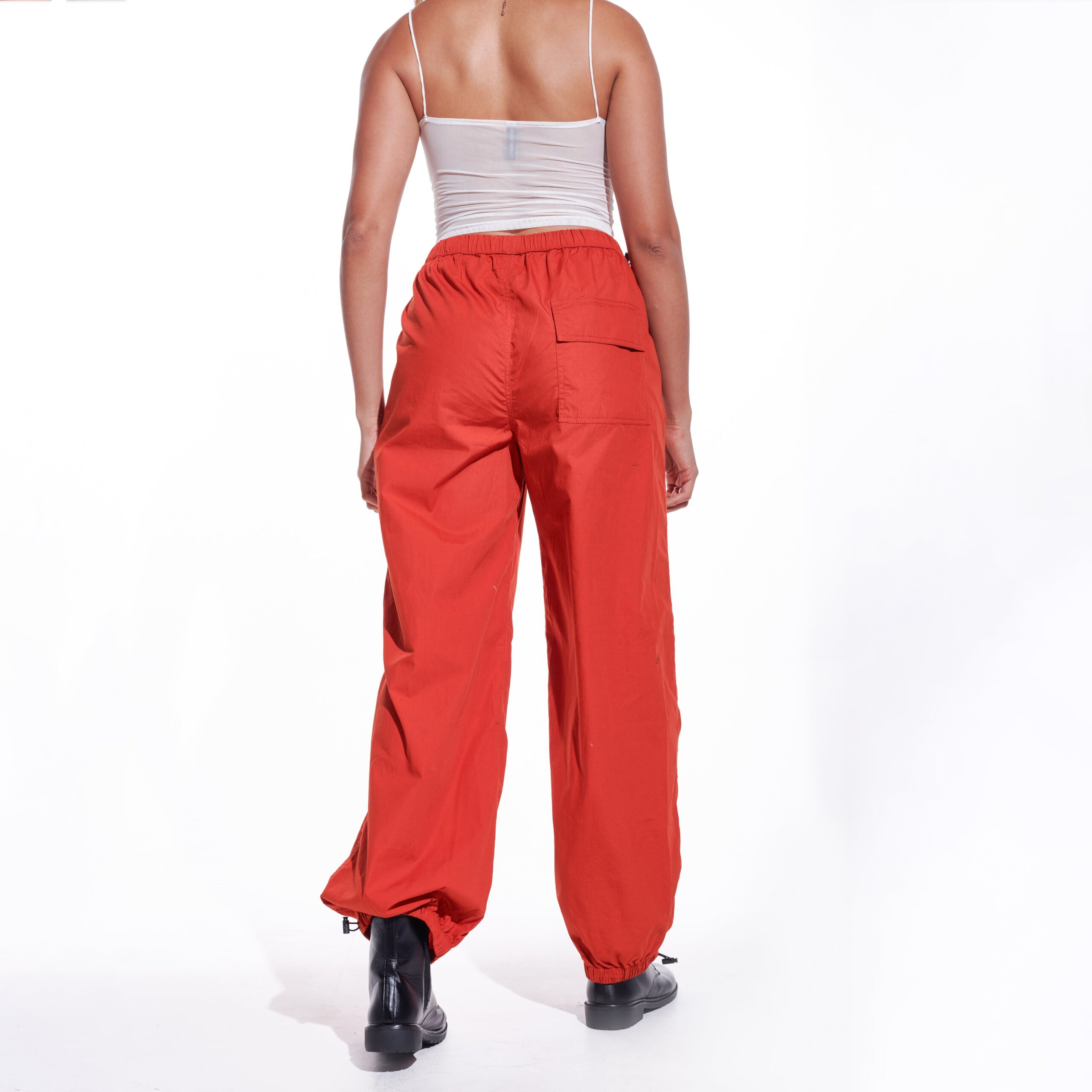 I Z F Rust Orange Parachute Pants - view 2