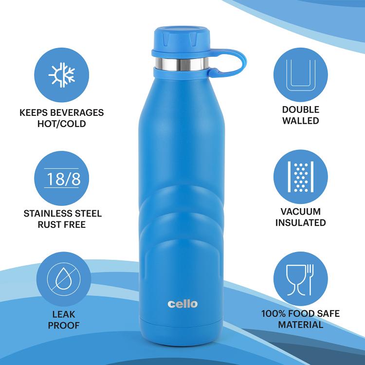 Cello Duro Crown Flask, Vacusteel Water Bottle - view 17
