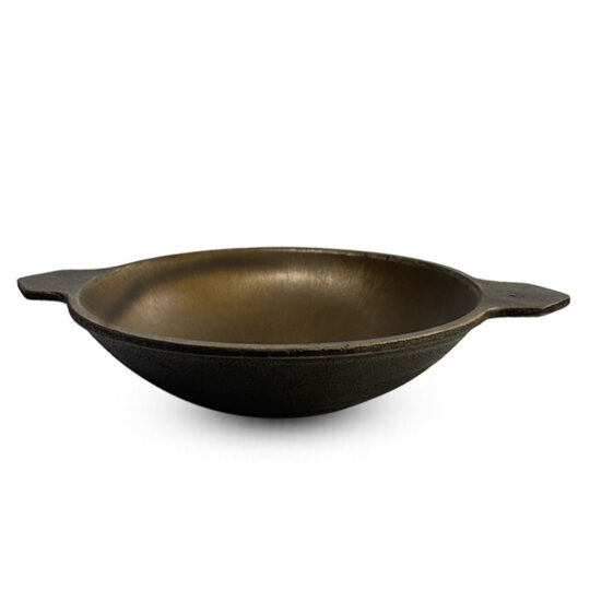The Indus Valley CASTrong Super Smooth Cast Iron Appam Pan/Appachetty, Pre-seasoned, Nonstick, 100% Pure, Toxin-free, 22cm, 1.9kg