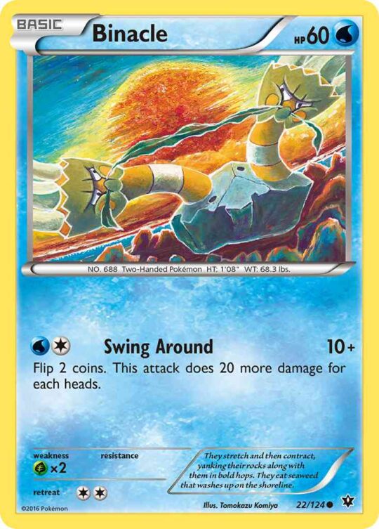 Common xy10-22 non-holo – Pokémon Binacle - 22/124 - Common [xy10-22] [Non-Holo]