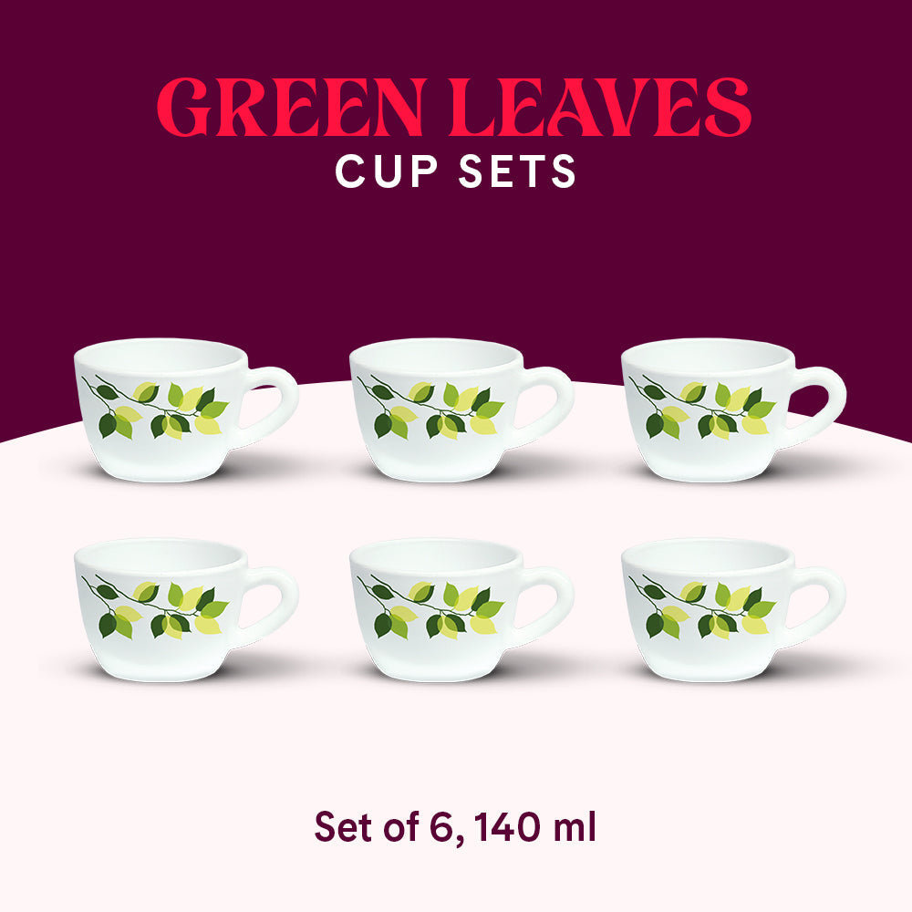 My Borosil Larah By Borosil Green Leaves Cup Set - view 7