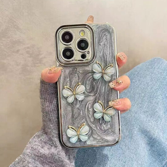 Peeperly Artistic 3D Butterfly Ash Texture Case - view 2