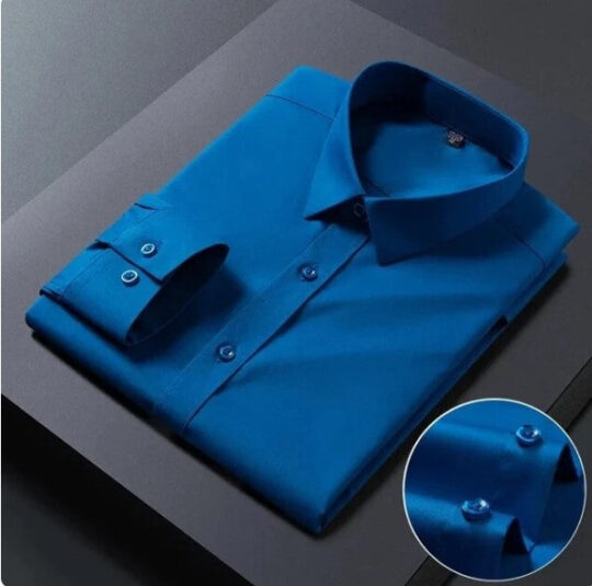 BlackTree Premium Cotton Solid Shirt for Man (Royal Blue)