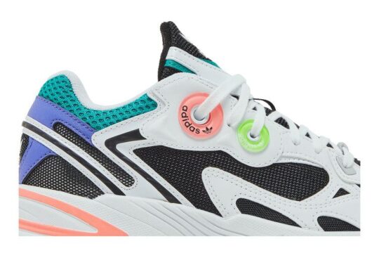 adidas Astir Cloud White Core Black Acid Red (Women's) - view 2