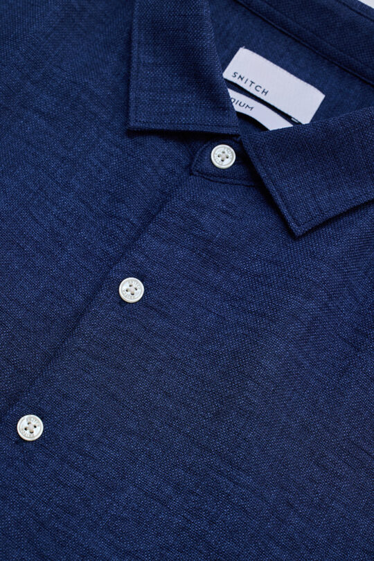 SNITCH Navy Textured Shirt - view 2
