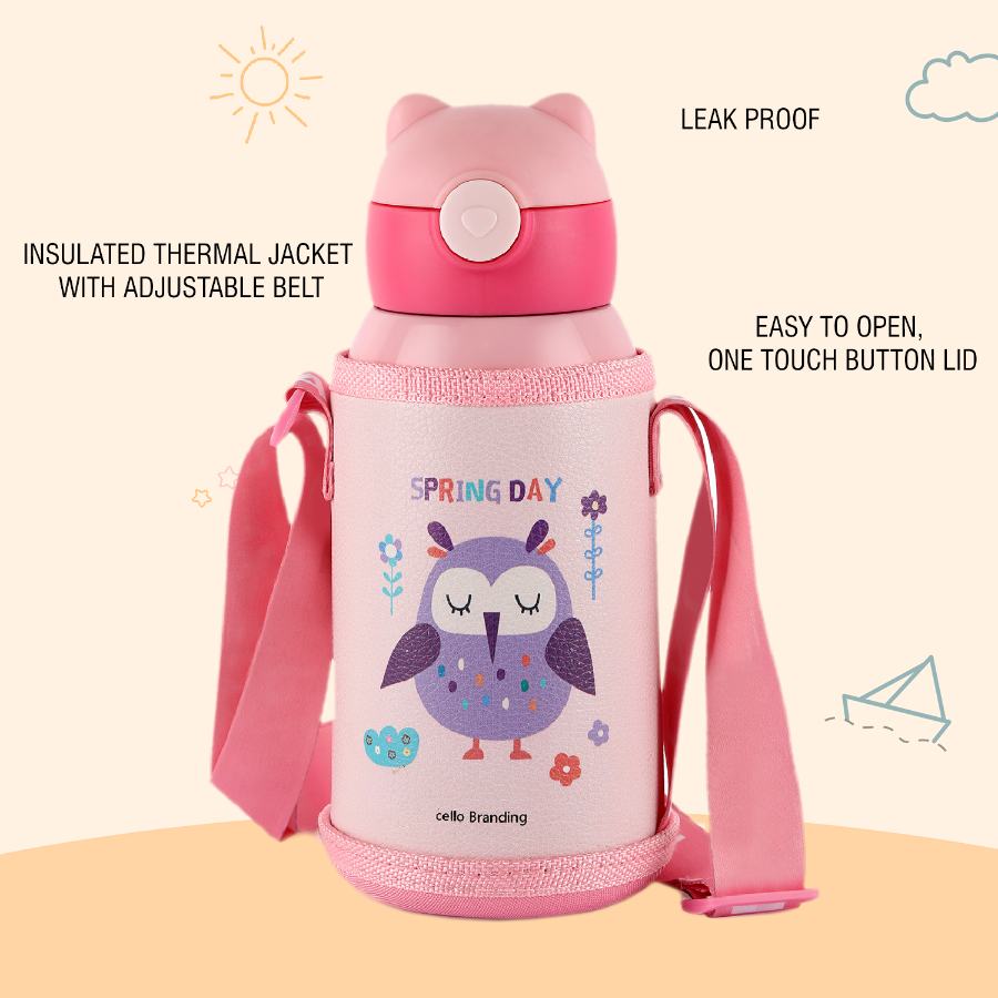Cello Toddy Hot & Cold Stainless Steel Kids Water Bottle, 550ml - view 18