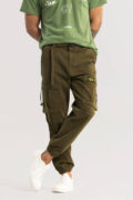BlackTree Hexa-Pocket Olive Cargo Pant