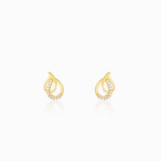 GIVA Jewellery Golden Twin Pears Earrings