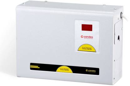 Candes-store Crystal VS-4100ms Voltage Stabilizer for 4kVA (100V to 285V) Wide Working Range best for Inverter AC, Split, Windows AC for 1.5 Ton (Grey
