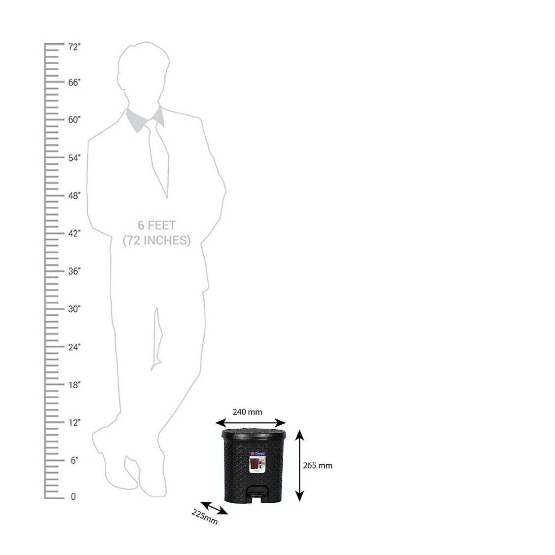 Cello Classic Pedal Dustbin - view 37