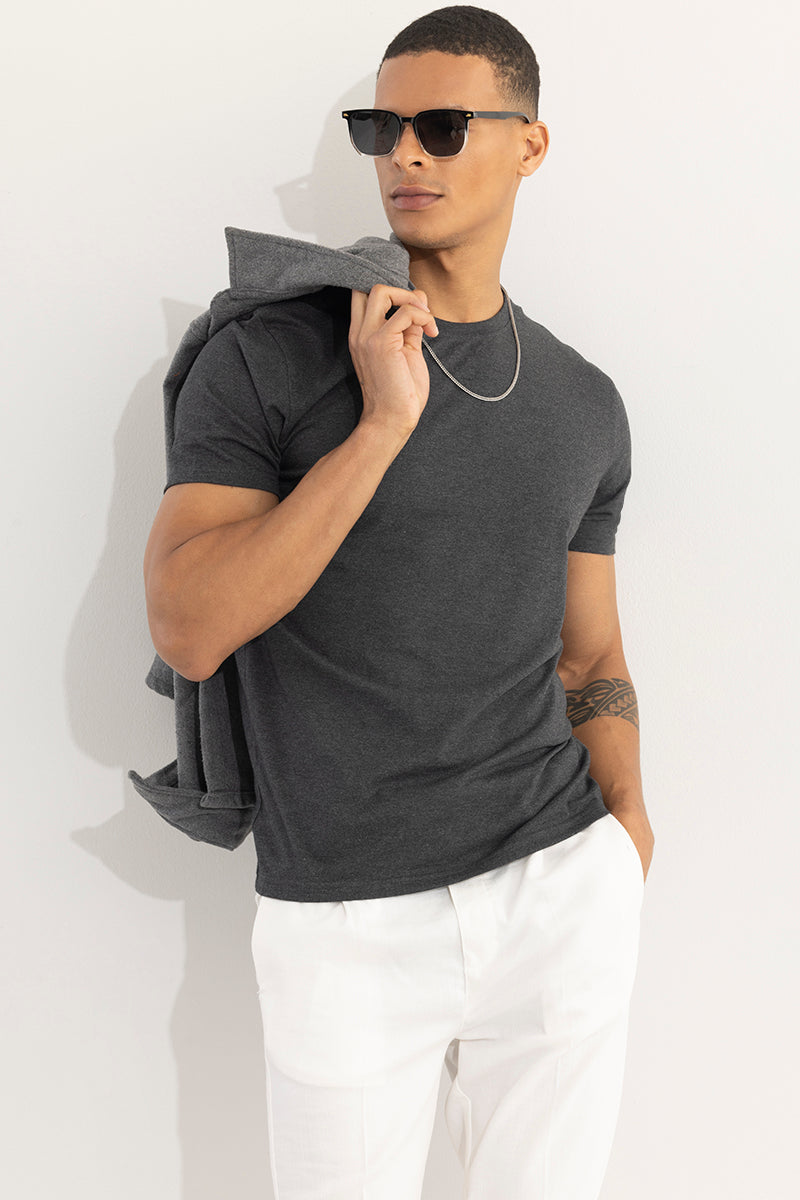 SNITCH EasyEssentials Charcoal Melange T-Shirt