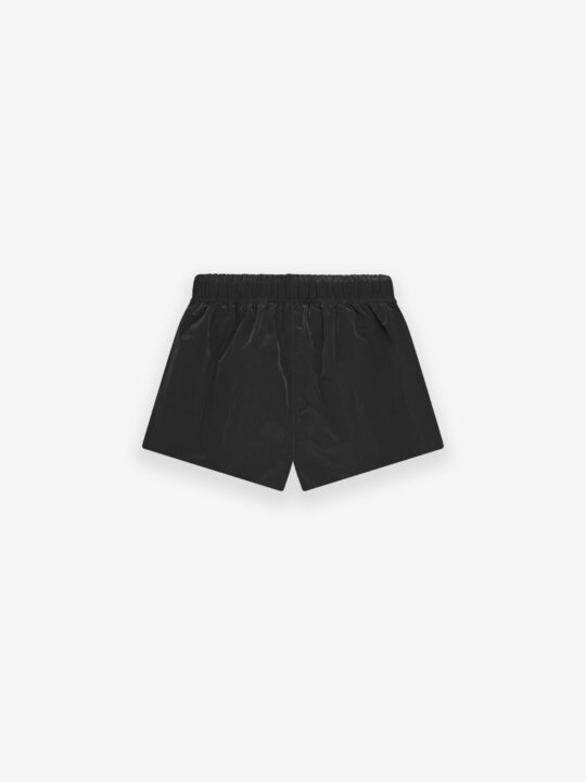 ESSENTIALS Kids Crinkle Nylon Running Short – Jet Black - view 2