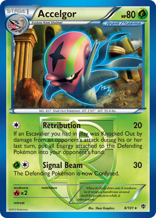 Rare bw10-8 non-holo – Pokémon Accelgor - 8/101 - Rare [bw10-8] [Non-Holo] - Accelgor - 8/101 - Rare