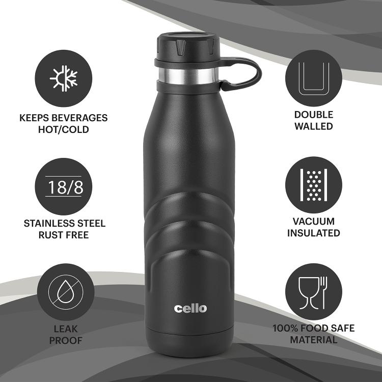 Cello Duro Crown Flask, Vacusteel Water Bottle - view 11