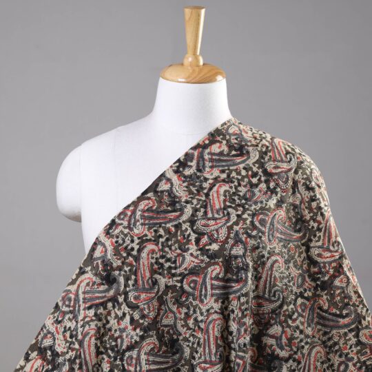SOUTH KARGHA Brown - Kalamkari Hand Block Printed Cotton Fabric