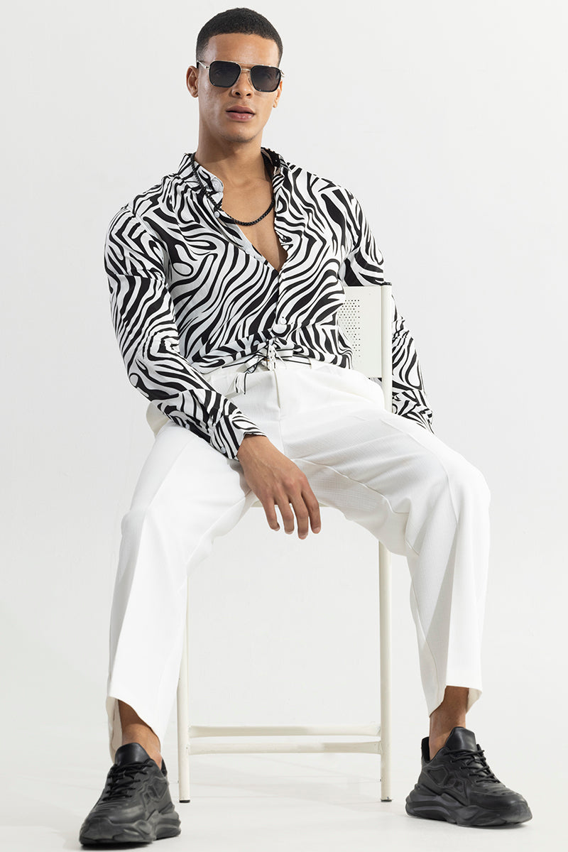 SNITCH Zebra Wave White Shirt - view 3